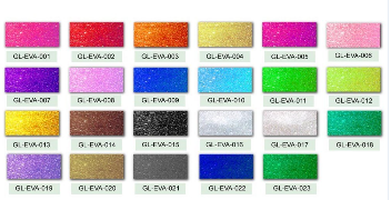 Glitter caoutchouc mousse EVA Sheet Pour Craft Work