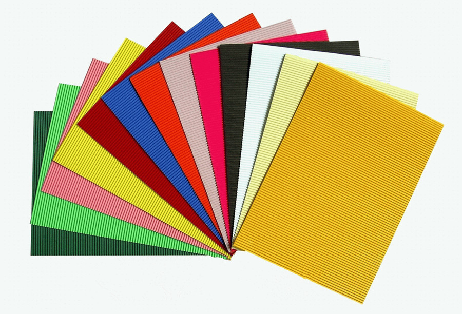 Bandes de papier ondulé coloré en carton E Flute, Papier spécialisé, Fabricant de papier personnalisé