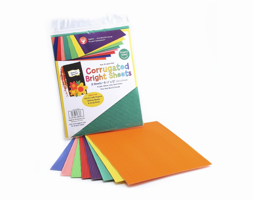 Papel corrugado fluoresent