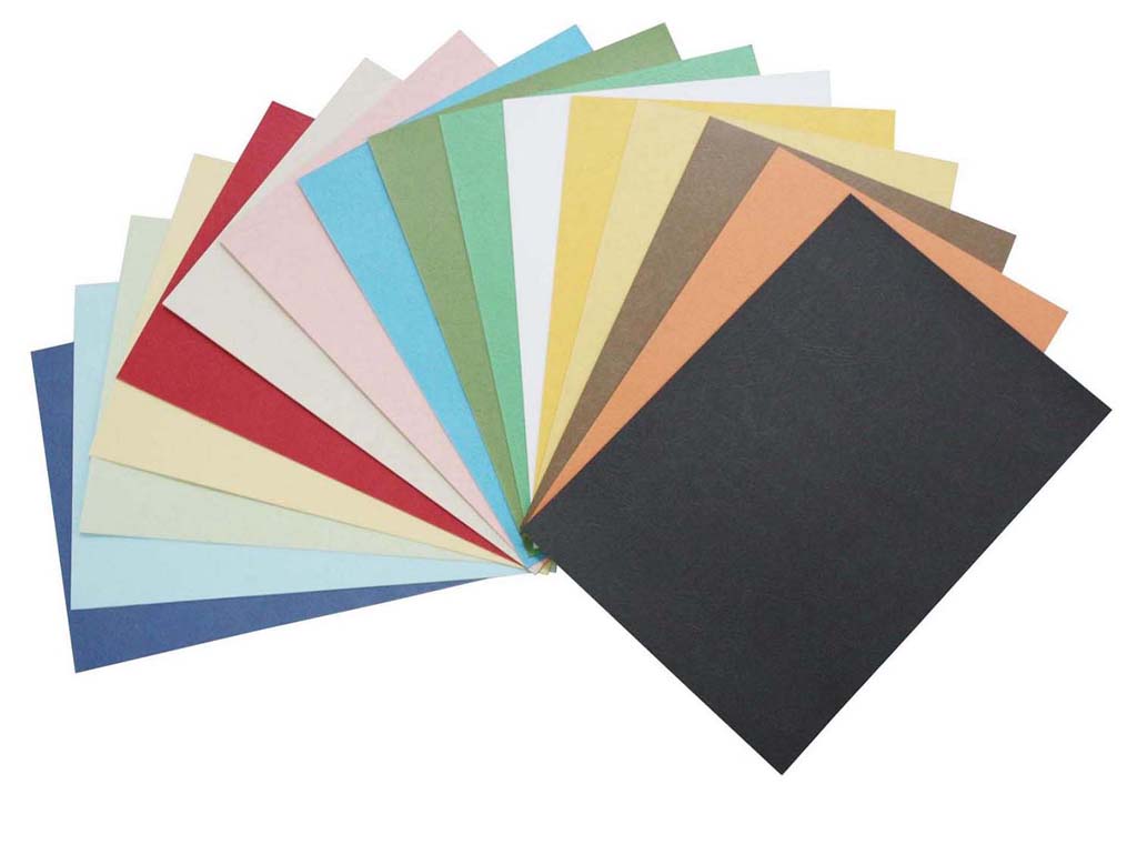 Leather Grain Color Paper Cover