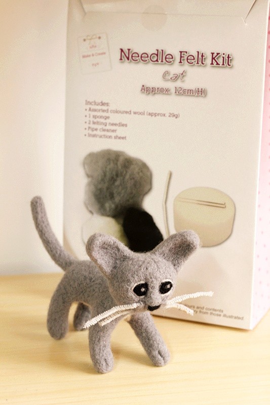 new fashion needle felting kit felting wool for cat