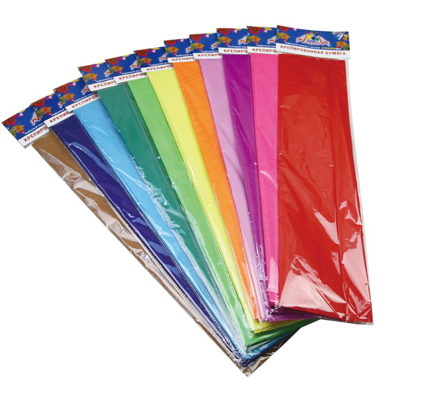 Crepe Paper In Opp Header Bag