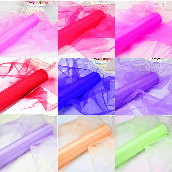 Hight Quality Sheer Crystal Organza Roll