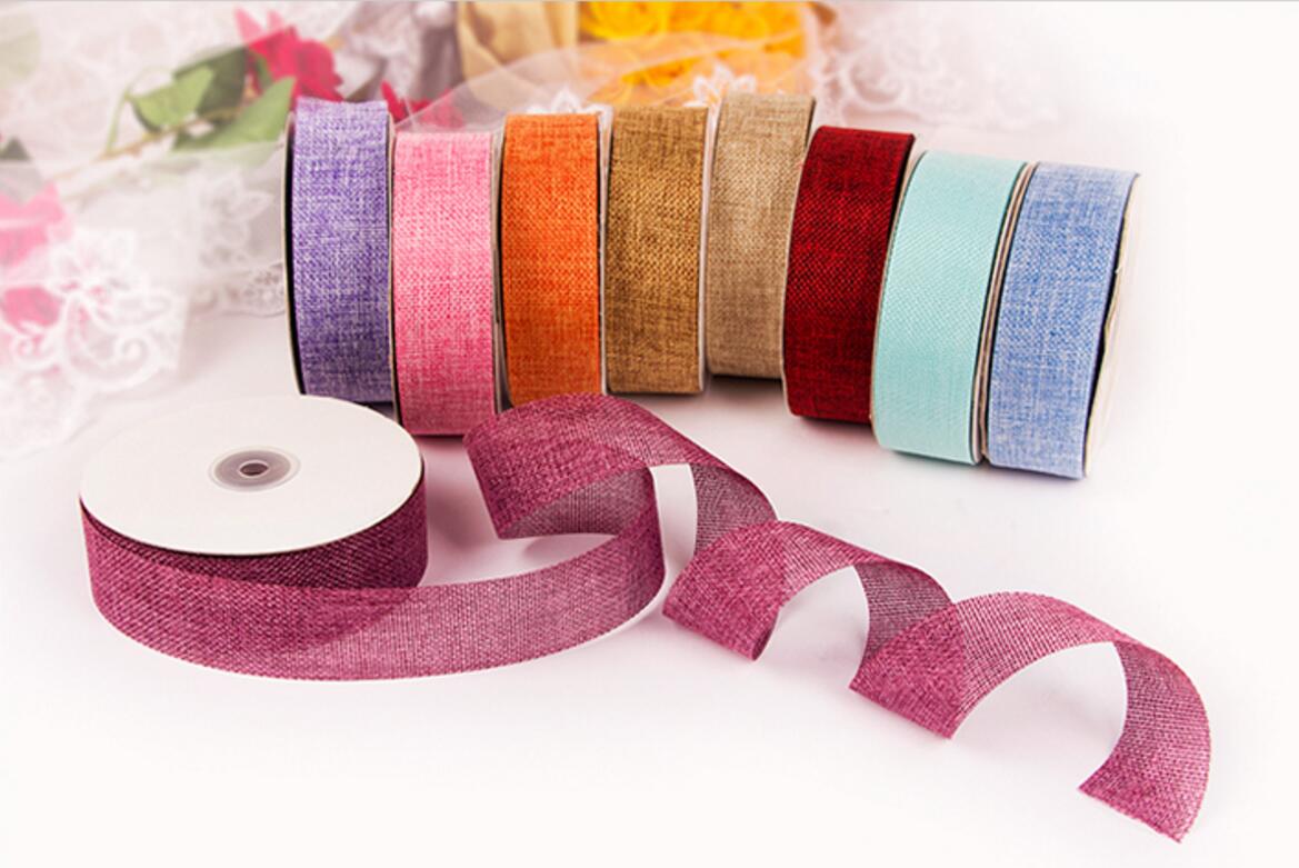 Linen Material Satin Ribbon 4cm