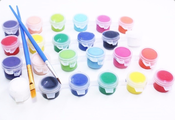 High Quality Non-toxic Kids Drawing Use 6 Pack 5ml Acrylic Paints 12-Color Set