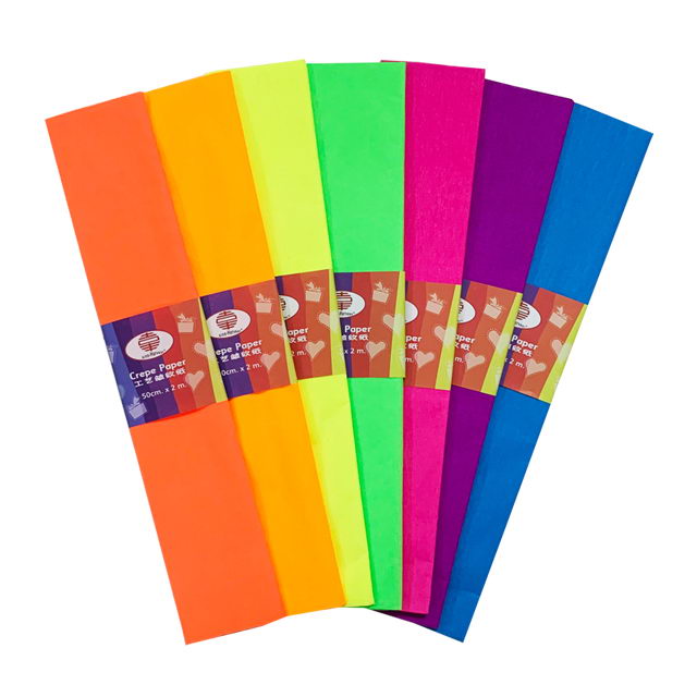 Craft fluorescent crepe paper