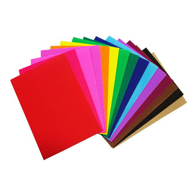 Craft color corrugated paper