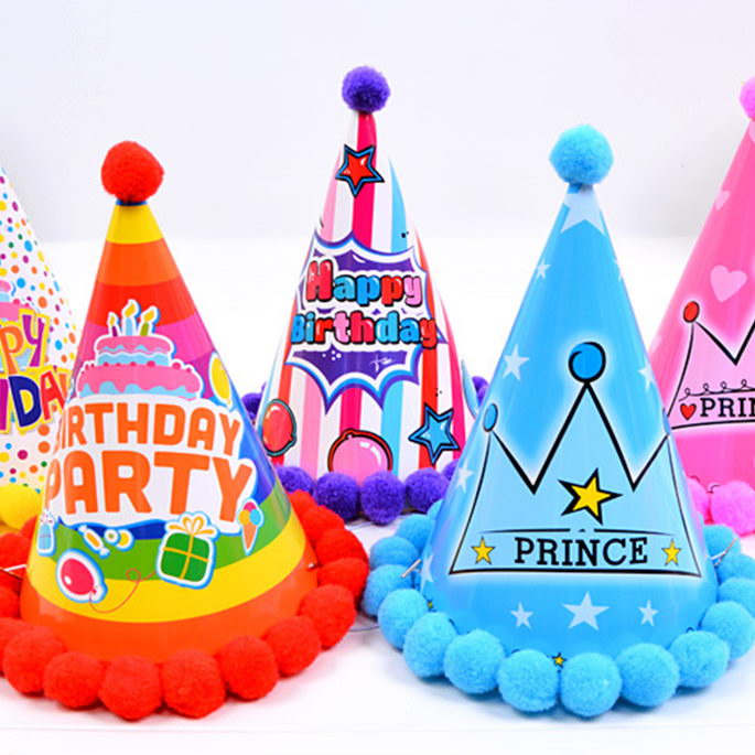 Cone Birthday Party Hats for Children