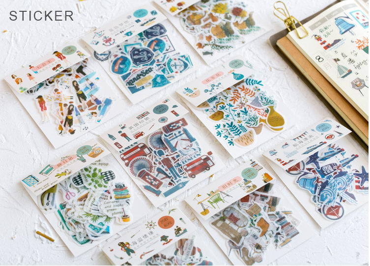 DIY Washi Paper Sticker for Scrapbook