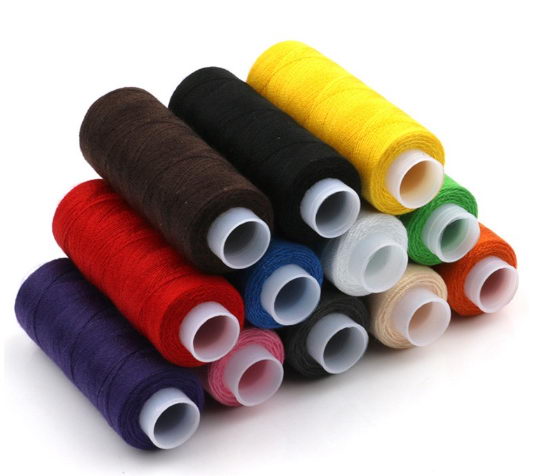 household mini colorful spool polyester sewing thread for clothes