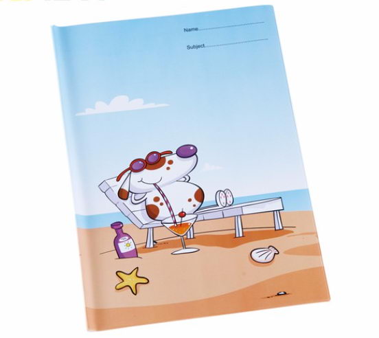 Fancy printing book cover for school
