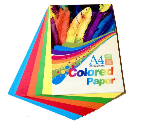 Multicolor Diy Colour Paper 120 Gsm (Pack Contain 150 Sheets), For