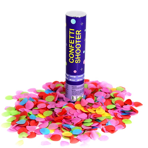 fresh circle paper confetti shooter