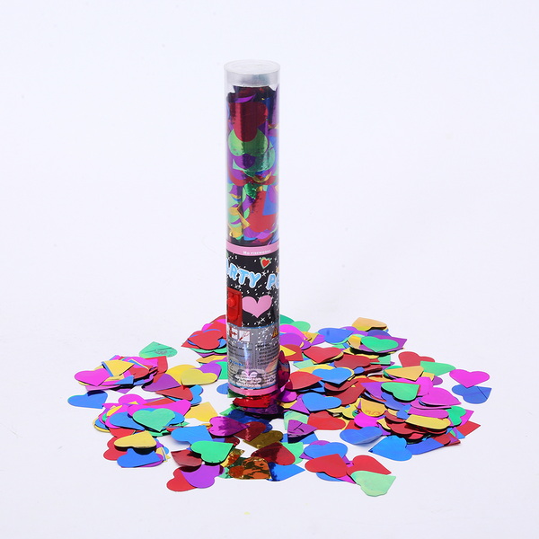 transparent tube confetti shooter