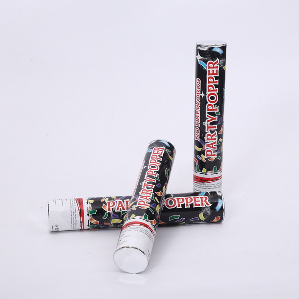 jumbo silver foil rectangle party poppers