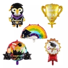 Wholesal Graduation Trophy Outstanding Student Woodpecker Medal Rainbow Shaped Foil Balloo